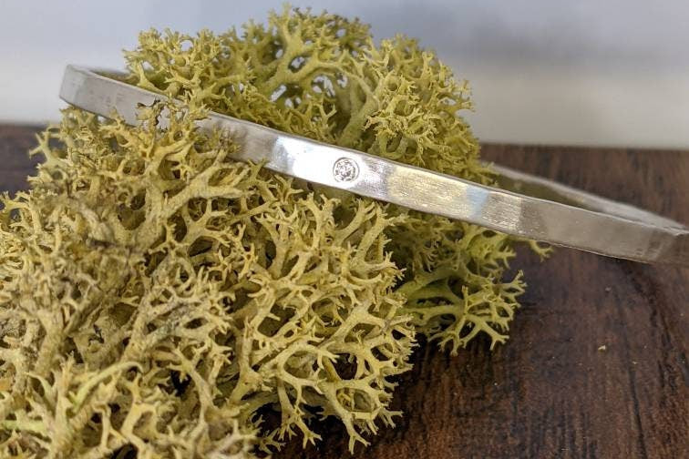 Silver Bangle, Made to order Moissanite bangle,  diamond alternative, birthday gift, April birthstone, Mothers Day, Valentine's, Thankyou gift idea