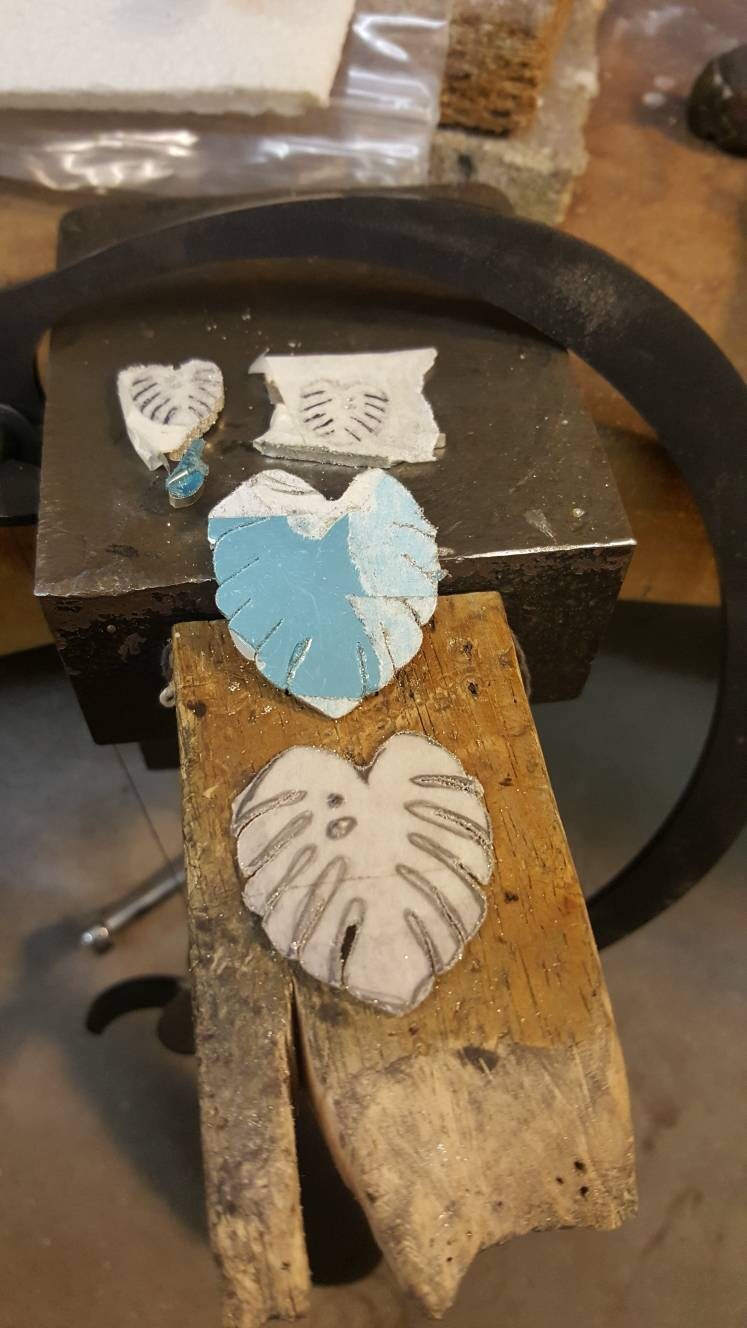 Cheese plant earrings, Mum gift, Mom Gift, Valentines Day, Monstera deliciosa, handmade, designer, nature, leaf earrings, houseplant gift