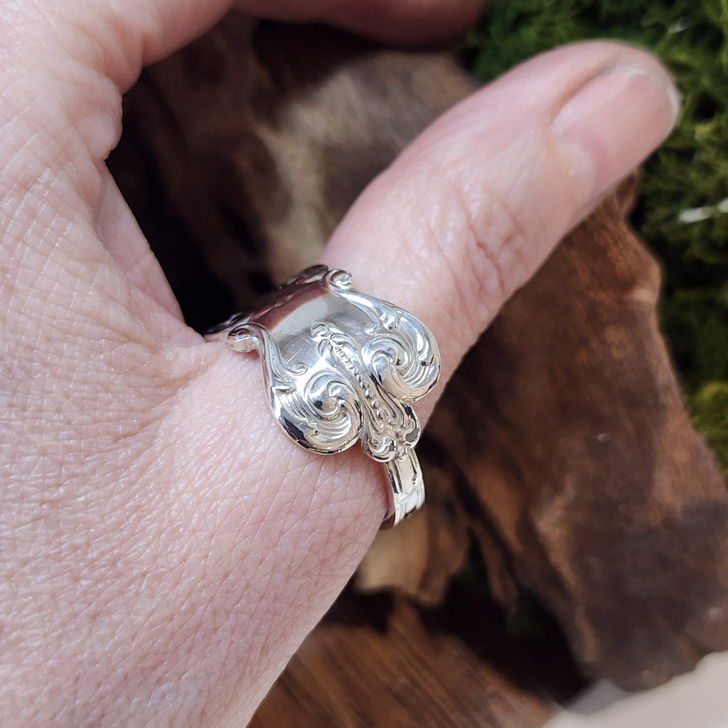 Sterling Silver Spoon Handle Ring