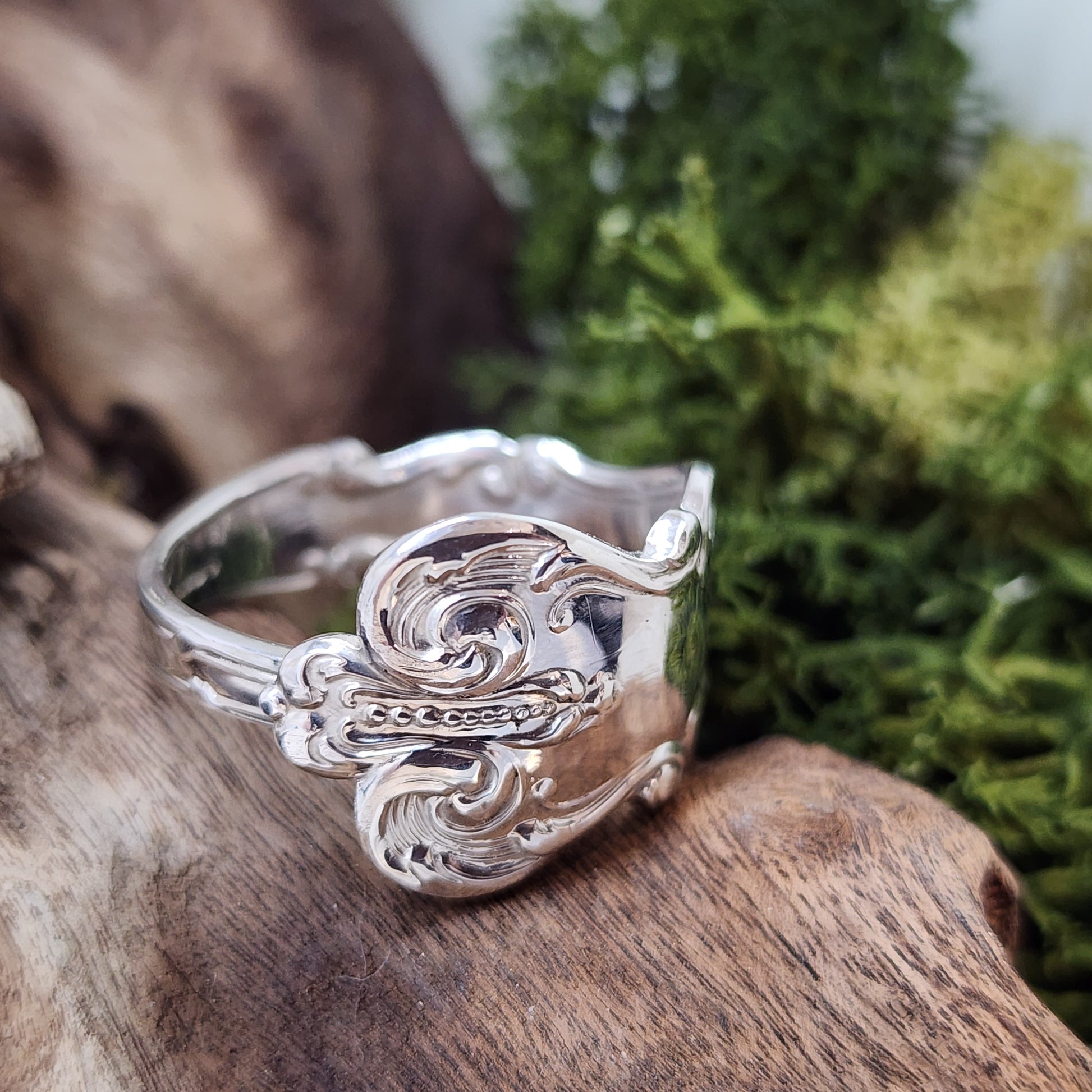 Sterling Silver Spoon Handle Ring
