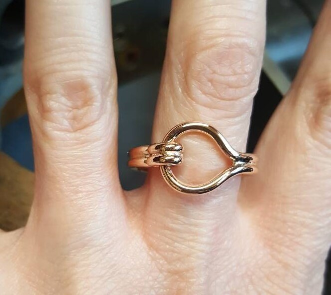 Sussex loop, bronze ring, bronze age jewellery, Made to order, historical jewellery, thumb ring, round wire archeological, West Sussex, history gift, ladies gift,