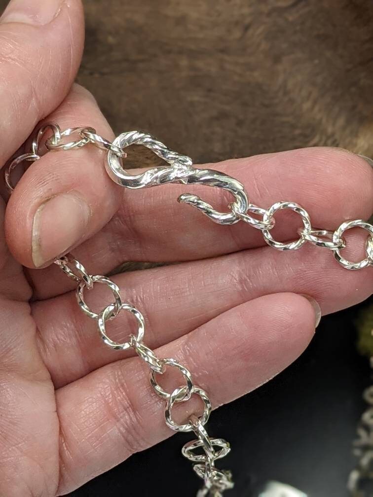 Moss agate choker, unusual cottagecore necklace, black diamond, granulation, handmade chain, red moss agate, Fae inspired necklace, twisted