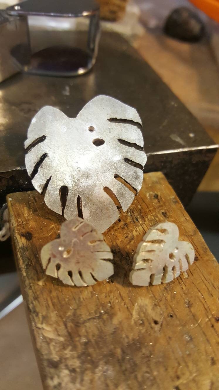 Cheese plant earrings, Mum gift, Mom Gift, Valentines Day, Monstera deliciosa, handmade, designer, nature, leaf earrings, houseplant gift