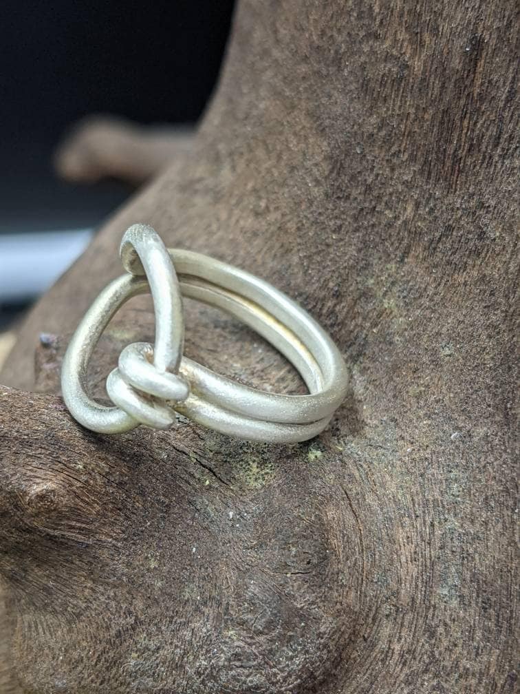 Silver Sussex Loop Ring Round Wire,Bronze age jewellery, individually made to order, Historical Jewellery