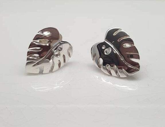 Cheese plant earrings, Mum gift, Mom Gift, Valentines Day, Monstera deliciosa, handmade, designer, nature, leaf earrings, houseplant gift