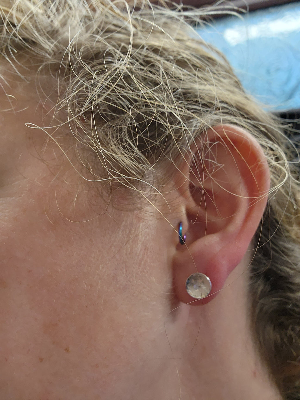 Domed stud earrings, circle, inverted dome studs, sterling silver earrings, gift for her, stocking filler, birthday gift, women, stocking stuffer