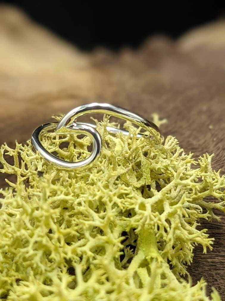 Handmade Sterling Silver Wave Ring, Ocean Jewelry, Surfer Gift