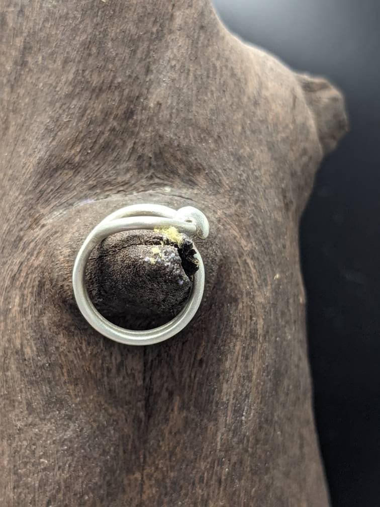 Silver Sussex Loop Ring Round Wire,Bronze age jewellery, individually made to order, Historical Jewellery