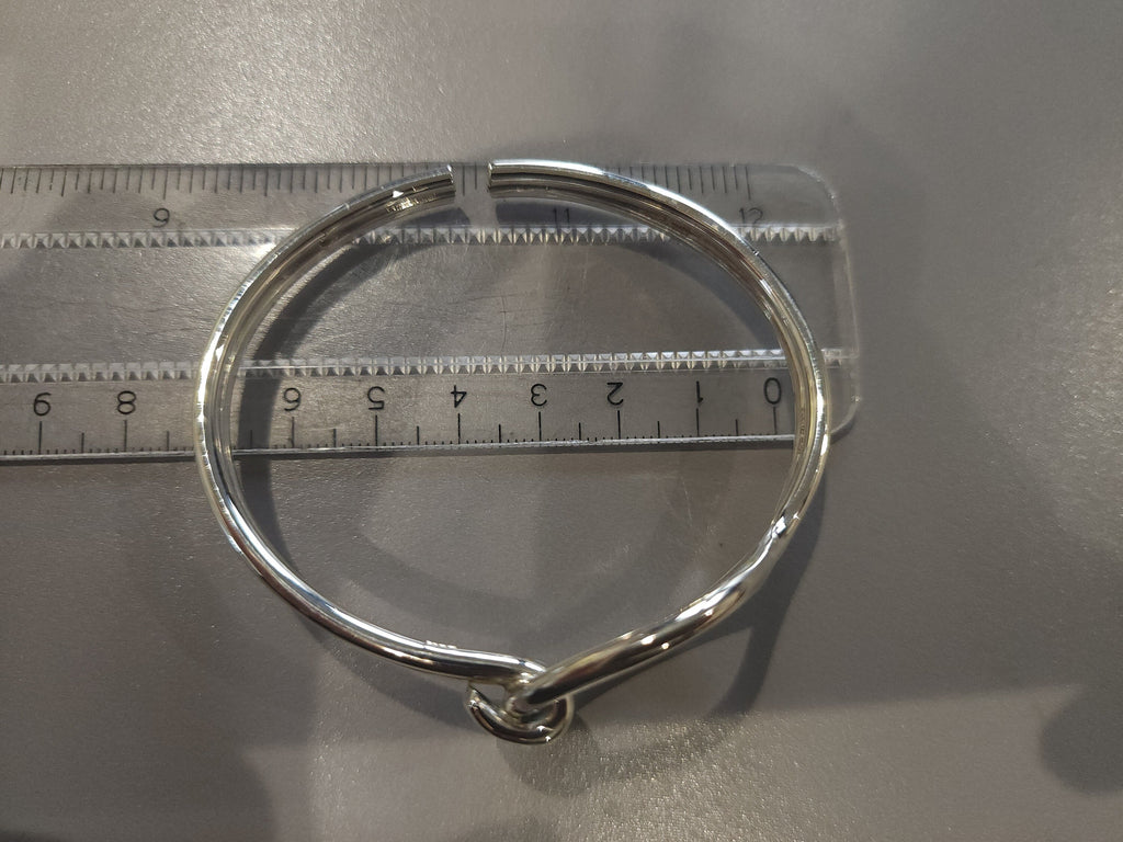 Sterling Silver Sussex Loop Bangle, Made to Order, Bronze Age Inspired Jewelry, historical jewellery, Handcrafted bangle, Sussex loop