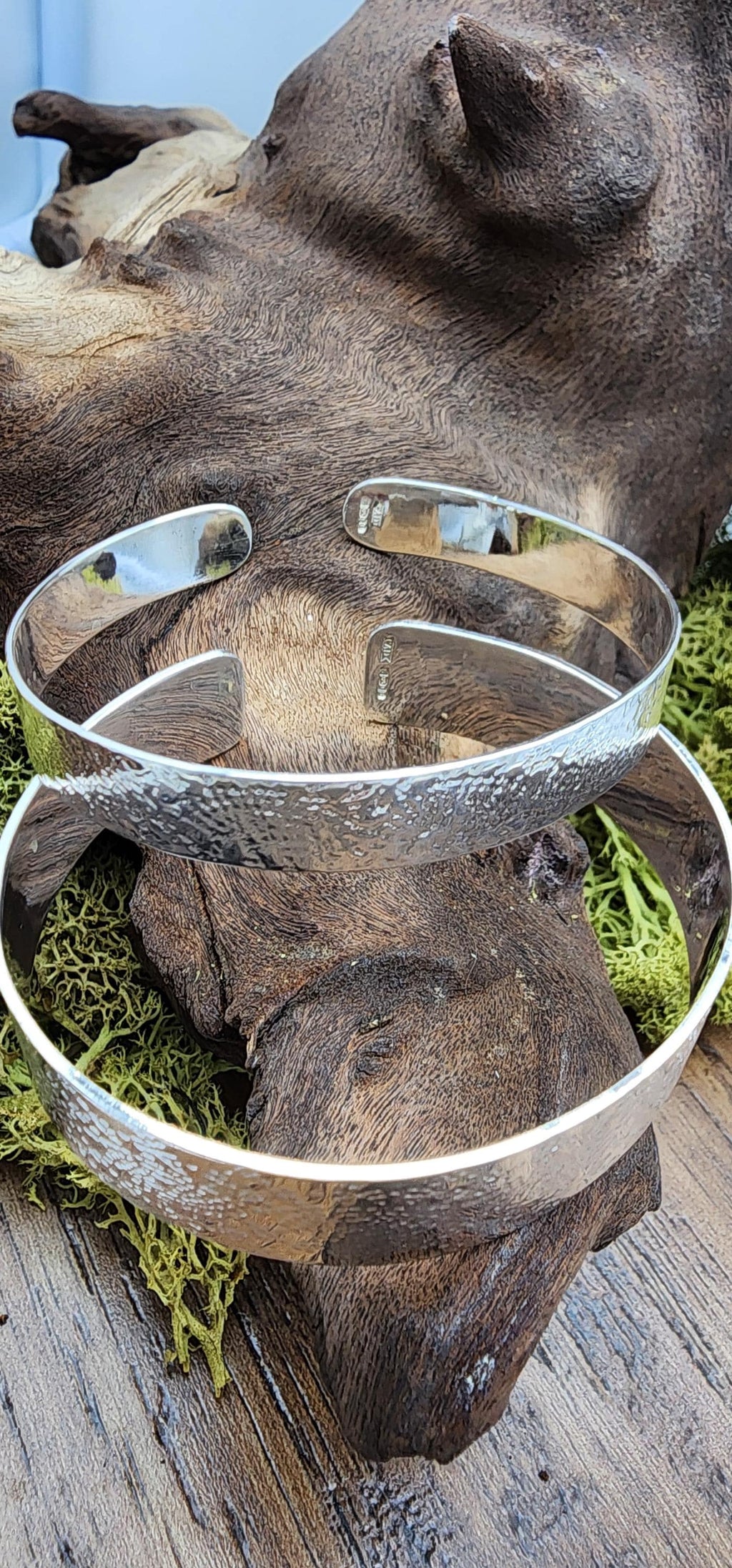 Lace imprint cuff bangle, torque bangle, Lace pattern, open bangle, patterned bracelet, Lace ribbon, Gift idea, ladies, girls gift, birthday