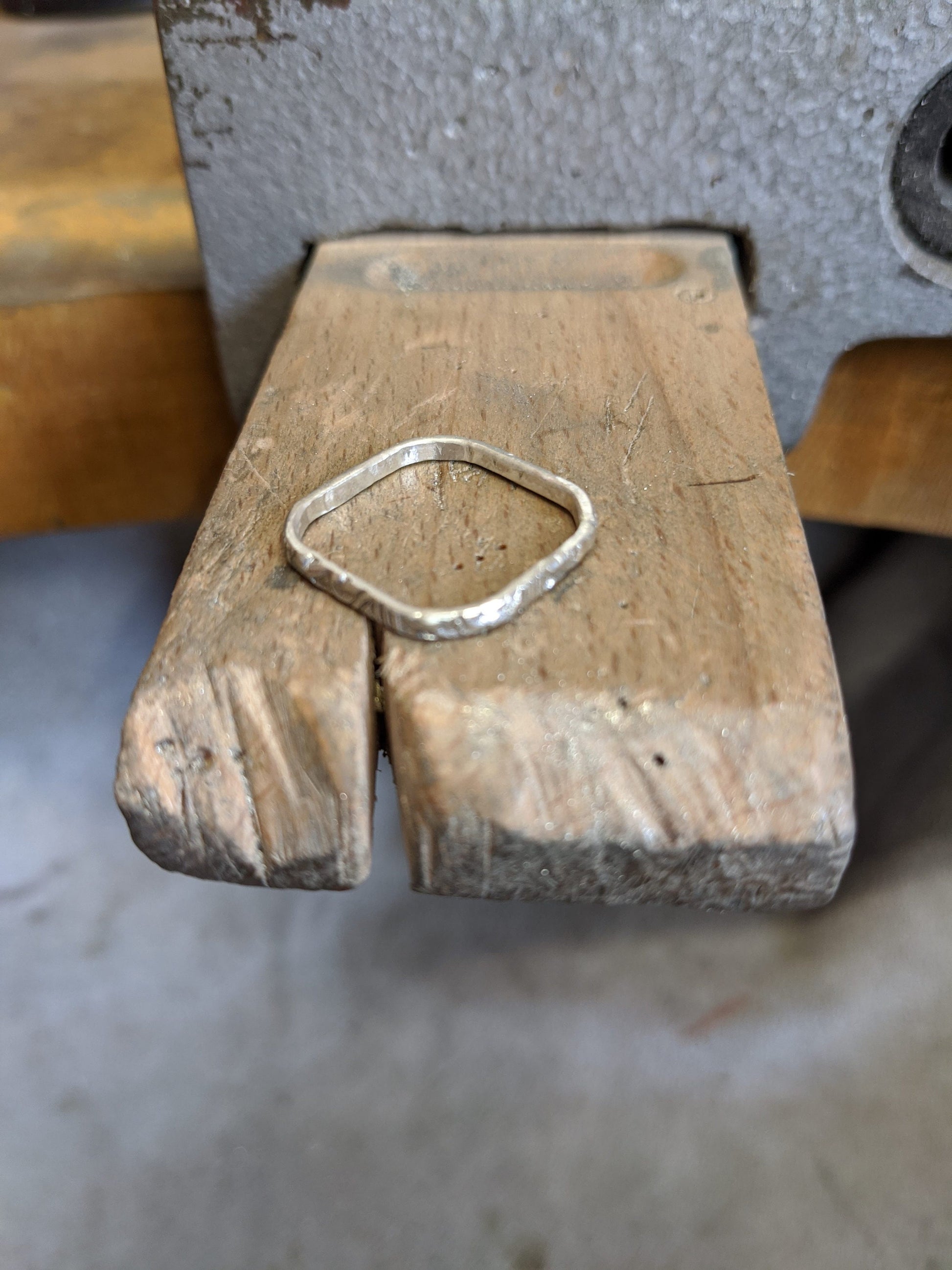 Silver Frame Hoop Earrings, Recycled Silver, Cubic Zirconia