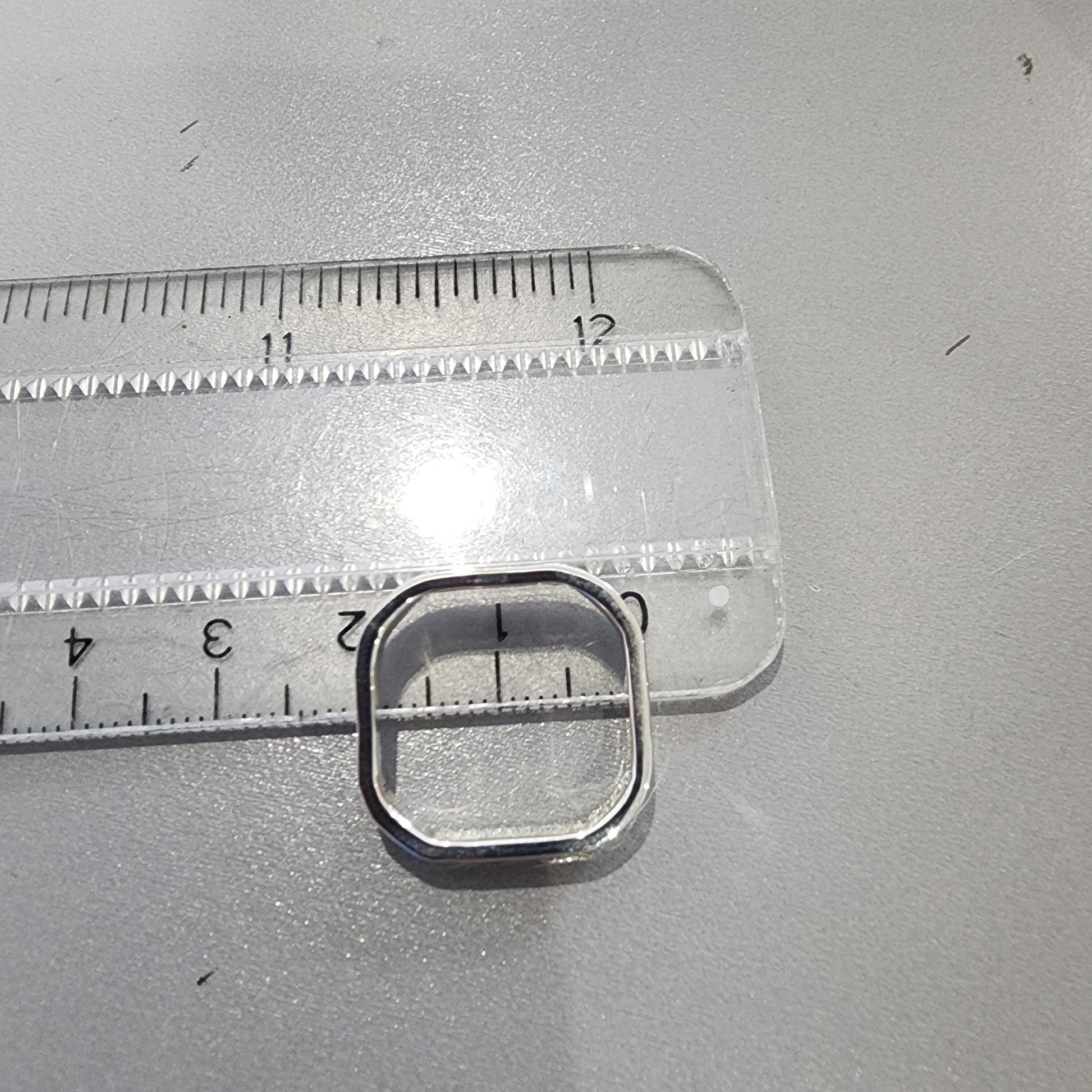 Square silver band ring, hammered ring, square wedding ring, Made to Order only, alternative wedding, promise, engagement, hammered, textured silver, shape