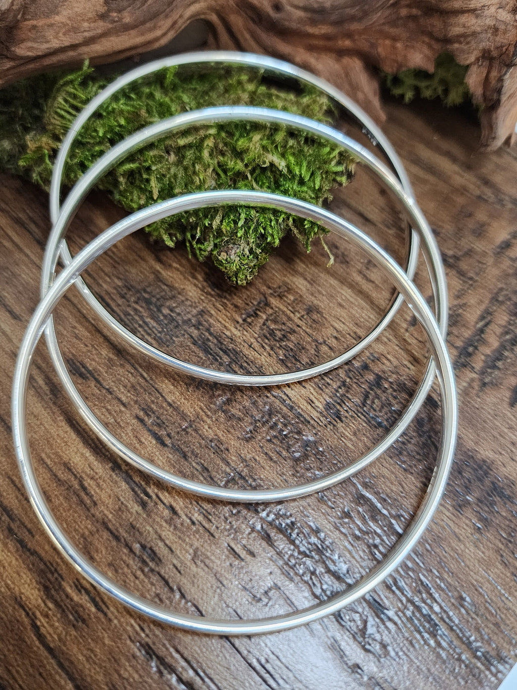 3.5mm Sterling Silver Court shaped Bangle, Ladies Bangle, Bracelet, Silver Bangle, Gents bangle, Unisex,  Slave bangle, Stackable bangle