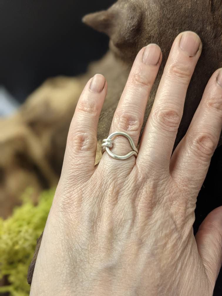 Sussex loop, bronze ring, bronze age jewellery, Made to order, historical jewellery, thumb ring, round wire archeological, West Sussex, history gift, ladies gift,