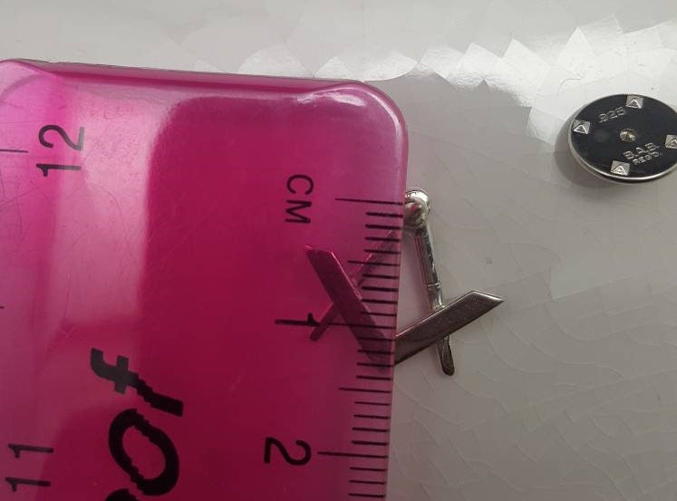 Sterling Silver Masonic Lapel Pin, Freemasonry Symbol, Men's Gift idea, unisex gift idea,