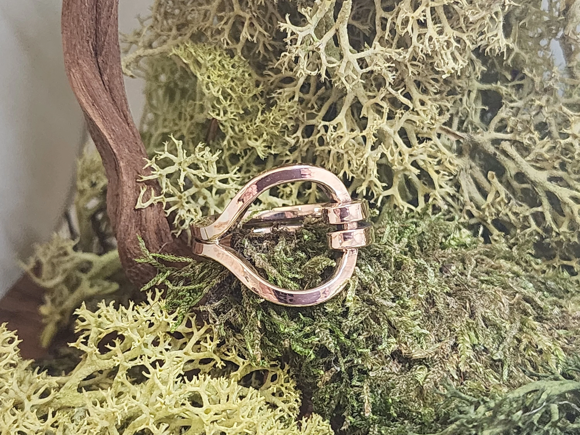 Bronze Sussex Loop Ring Square Wire, Made to order, bronze age, historical gift, prehistory