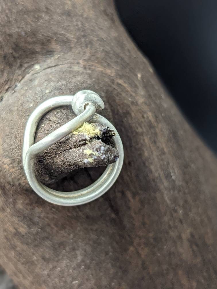 Silver Sussex Loop Ring Round Wire,Bronze age jewellery, individually made to order, Historical Jewellery