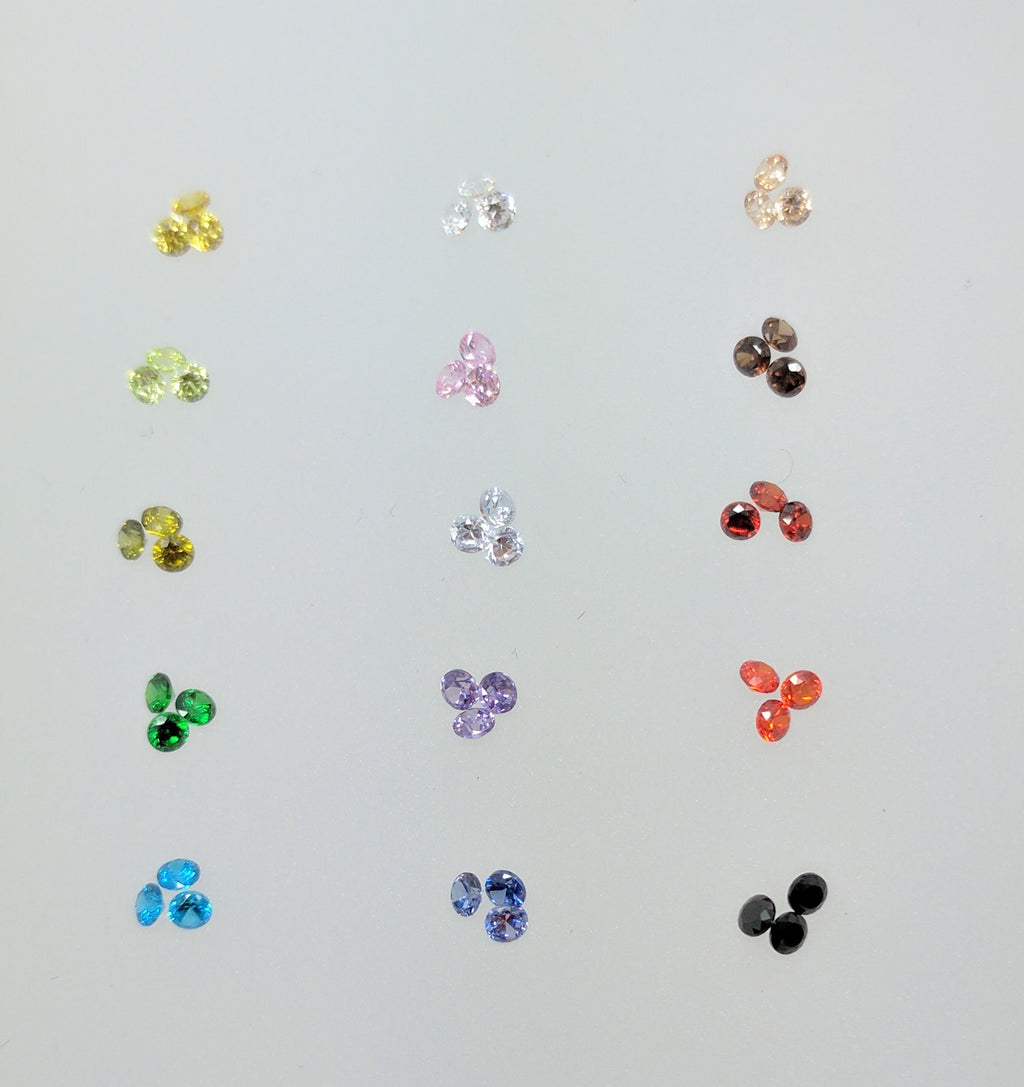 Silver Frame Hoop Earrings, Recycled Silver, Cubic Zirconia