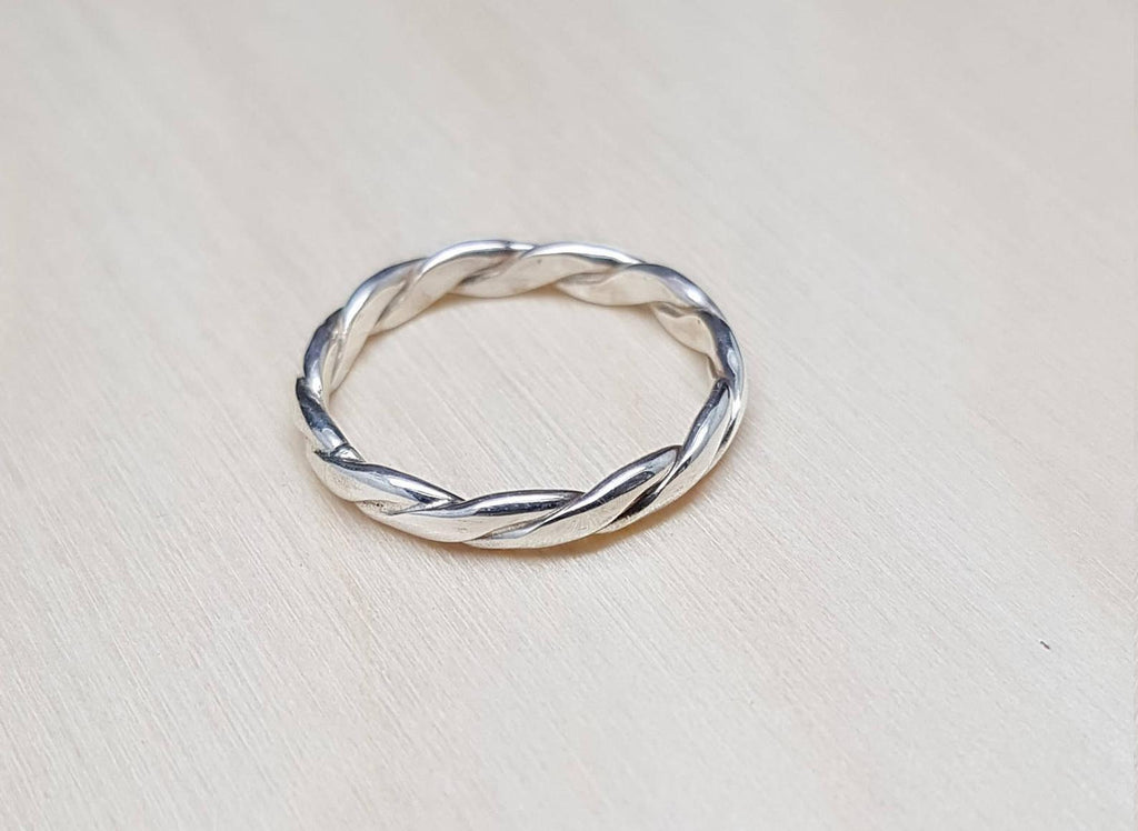 Twisted Wire Wedding Ring, Made to order, promise ring, wedding band