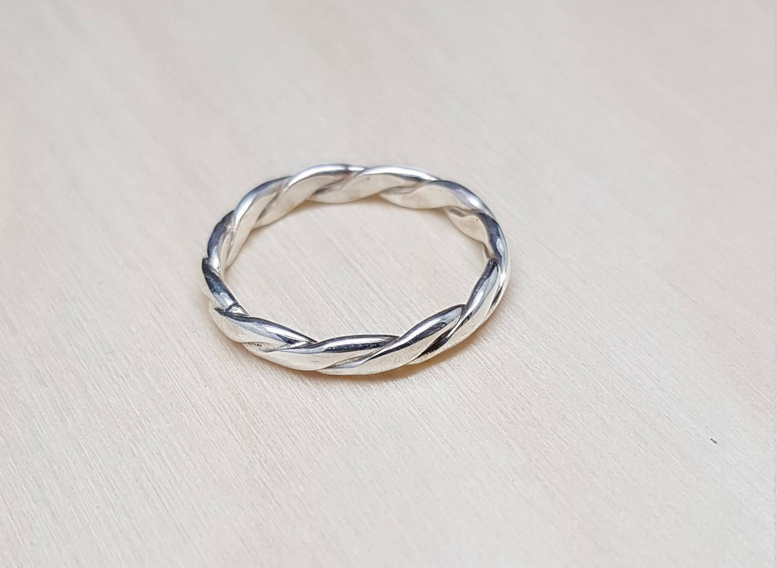 Twisted Wire Wedding Ring, made to order, promise ring, wedding band