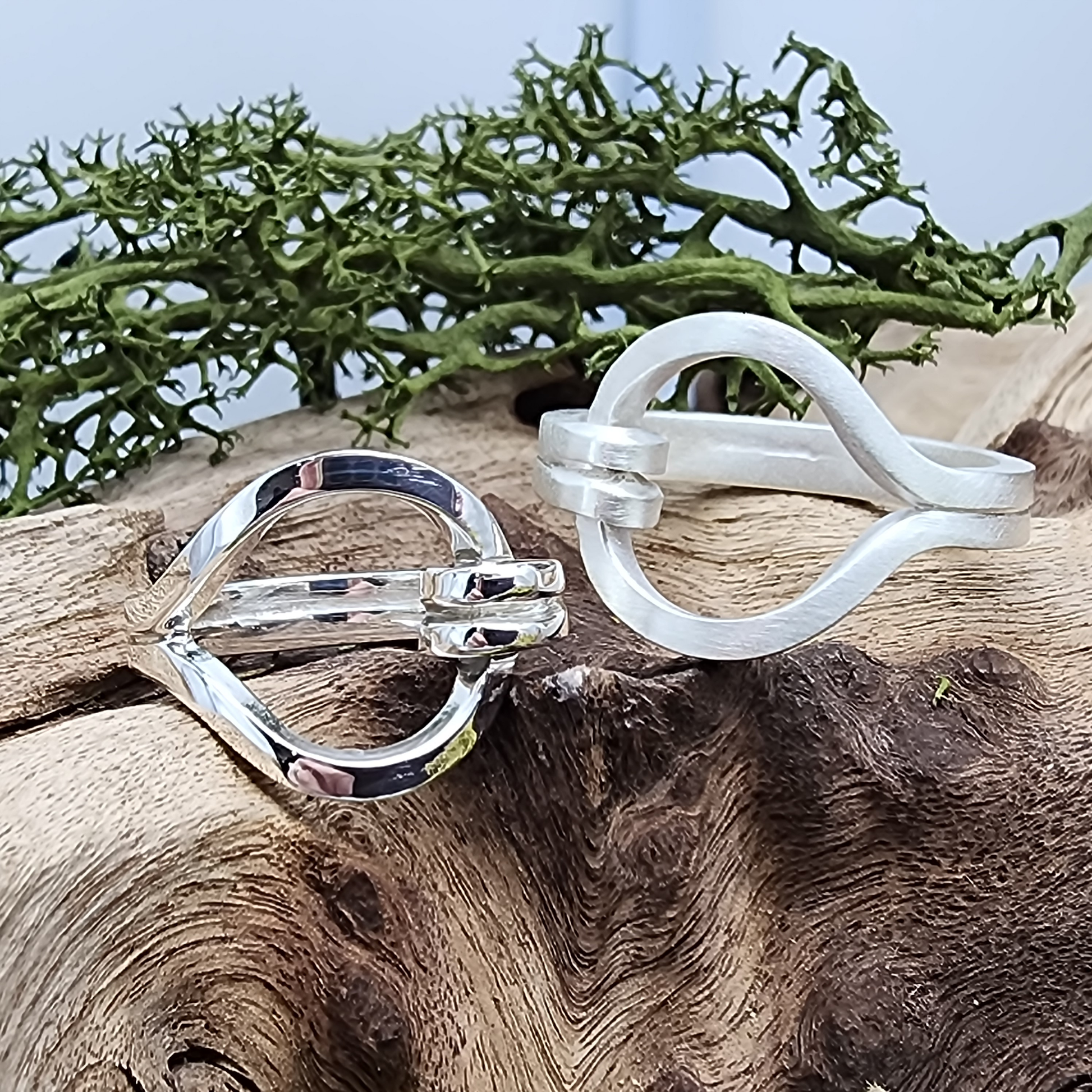 Silver Sussex Loop Ring Square Wire, bronze age, individually made to order, historical jewellery