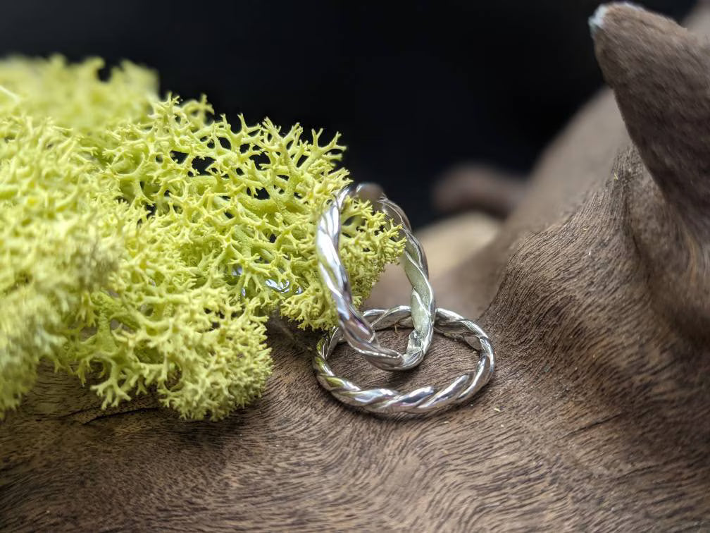 Twisted Wire Wedding Ring, Made to order, promise ring, wedding band
